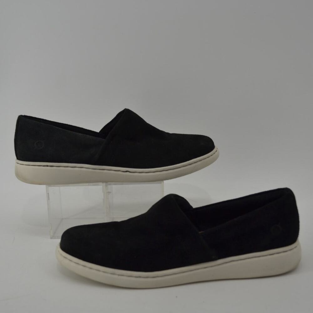 Born Womens Size 11 Sneakers Black Suede Casual Comfort - Picture 6 of 12